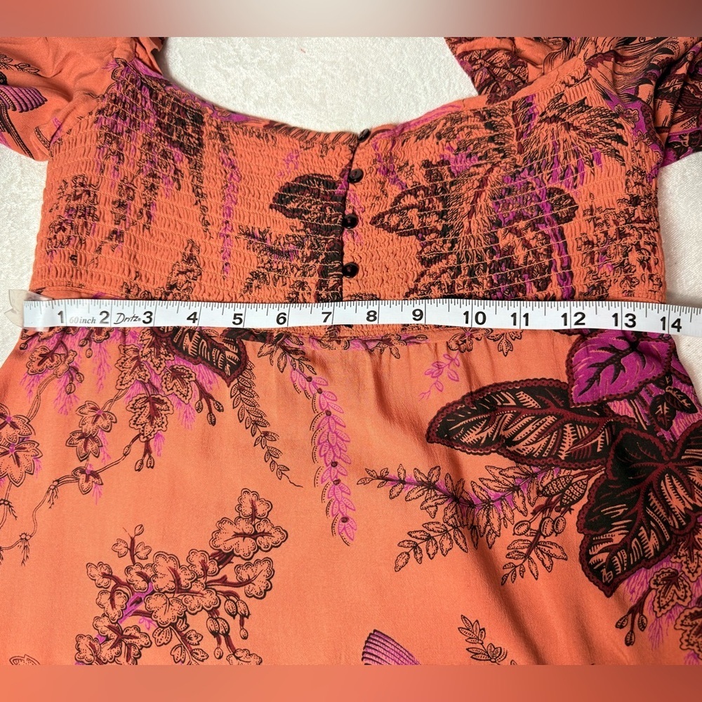 Anthropologie Pink Floral Backless Dress - Picture 11 of 13